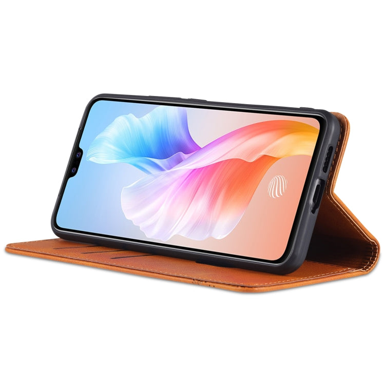 For vivo S10 AZNS Magnetic Calf Texture Horizontal Flip Leather Case with Card Slots & Holder & Wallet