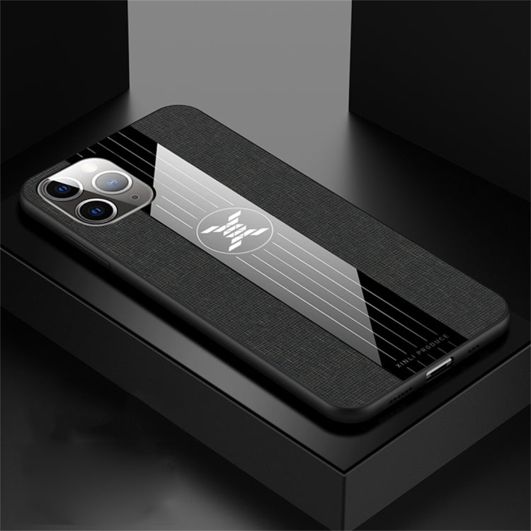 For iPhone 11 Pro Max XINLI Stitching Cloth Textue Shockproof TPU Protective Case