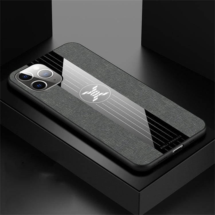 For iPhone 11 Pro Max XINLI Stitching Cloth Textue Shockproof TPU Protective Case