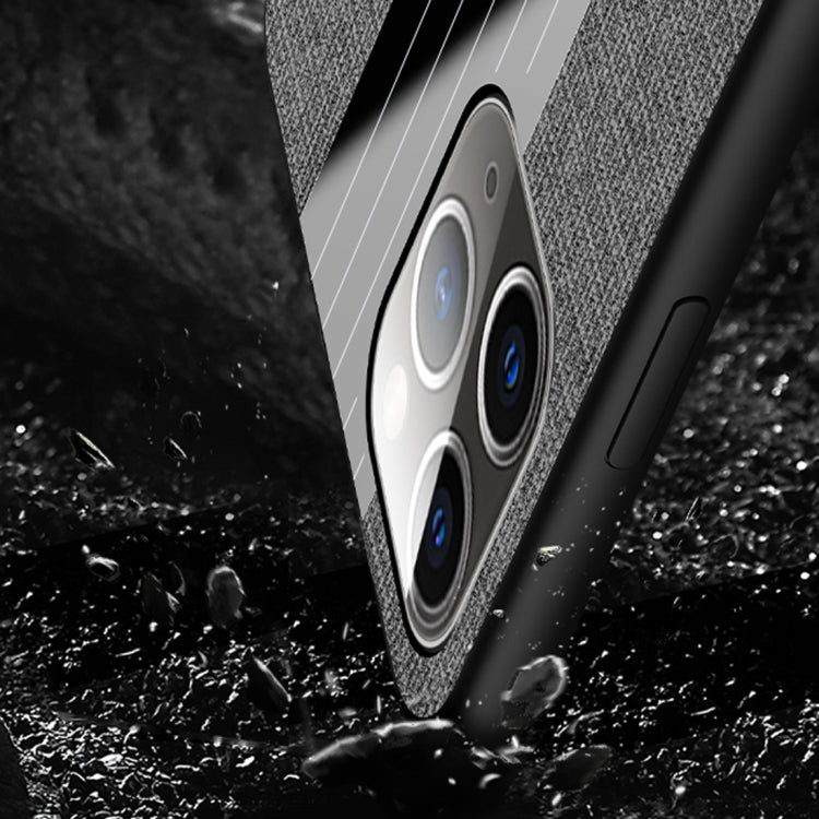 For iPhone 11 Pro Max XINLI Stitching Cloth Textue Shockproof TPU Protective Case