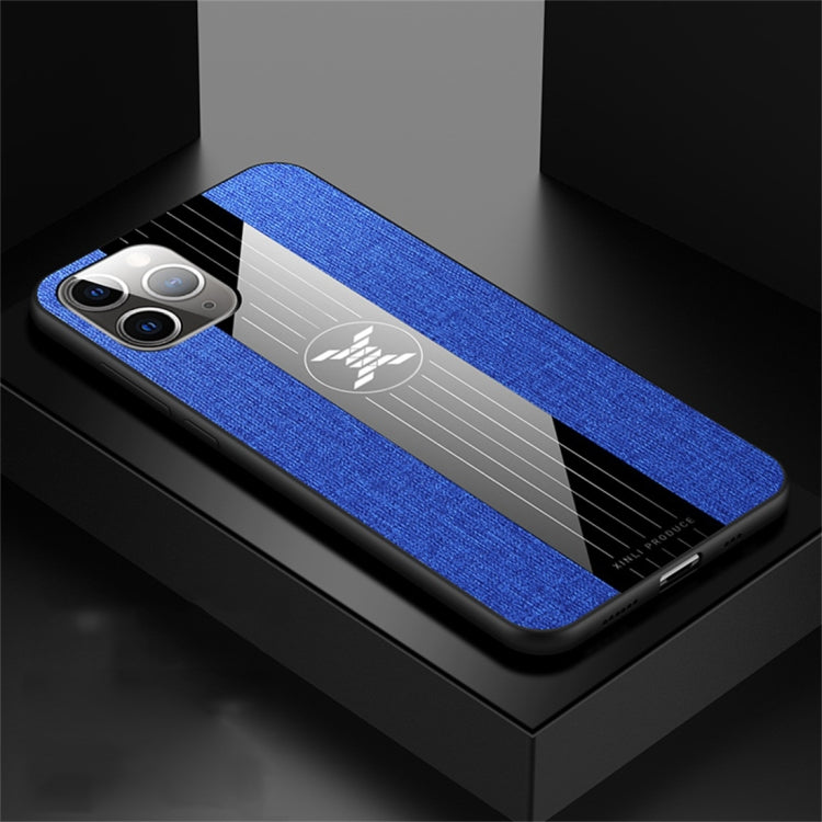 For iPhone 11 Pro Max XINLI Stitching Cloth Textue Shockproof TPU Protective Case