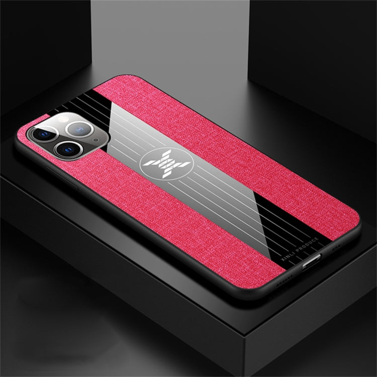For iPhone 11 Pro Max XINLI Stitching Cloth Textue Shockproof TPU Protective Case