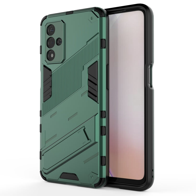 For OPPO A93s 5G Punk Armor 2 in 1 PC + TPU Shockproof Case with Invisible Holder