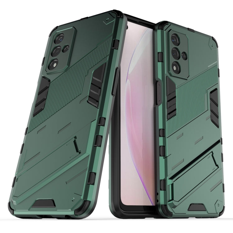 For OPPO A93s 5G Punk Armor 2 in 1 PC + TPU Shockproof Case with Invisible Holder