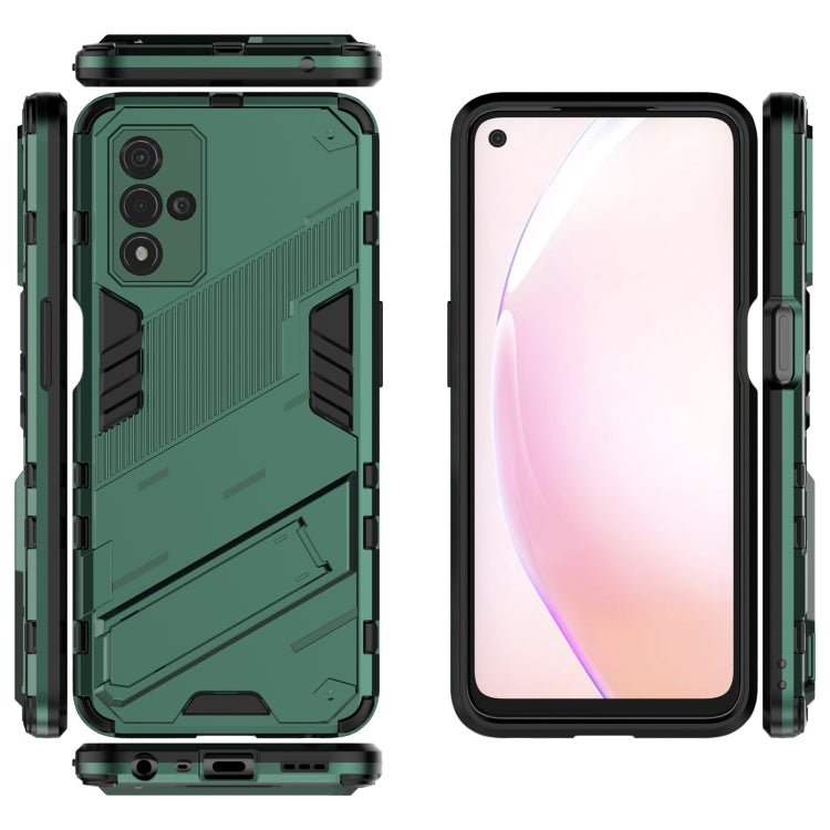 For OPPO A93s 5G Punk Armor 2 in 1 PC + TPU Shockproof Case with Invisible Holder