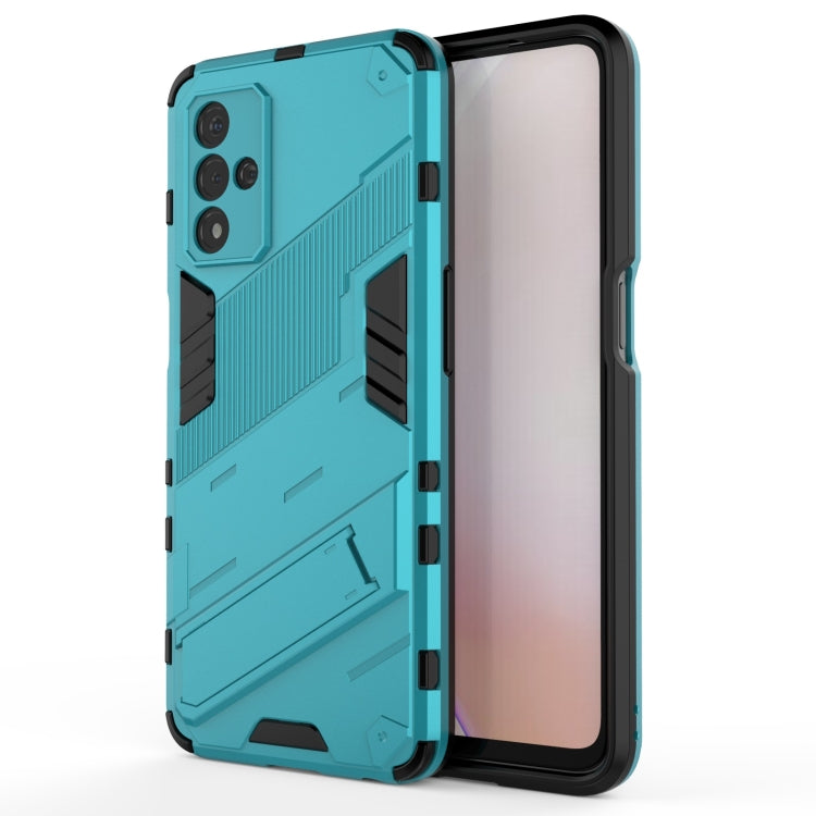 For OPPO A93s 5G Punk Armor 2 in 1 PC + TPU Shockproof Case with Invisible Holder