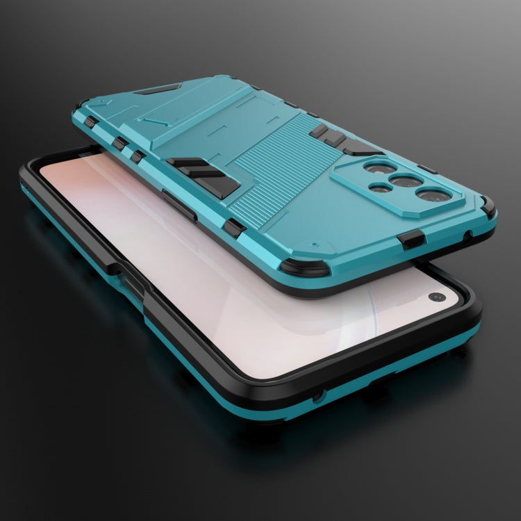 For OPPO A93s 5G Punk Armor 2 in 1 PC + TPU Shockproof Case with Invisible Holder