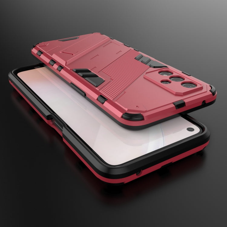 For OPPO A93s 5G Punk Armor 2 in 1 PC + TPU Shockproof Case with Invisible Holder