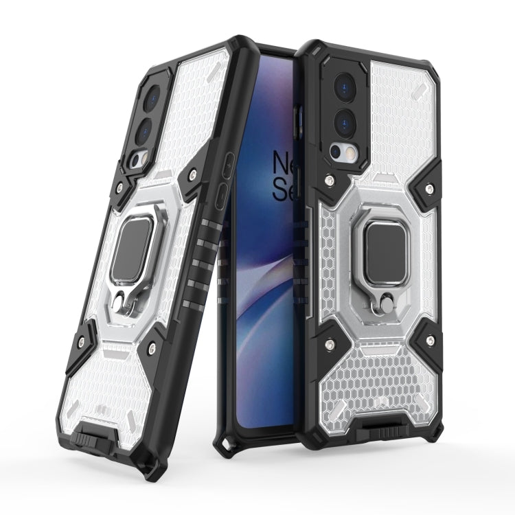 For OnePlus Nord 2 5G Space PC+TPU Shockproof Case with Ring Holder