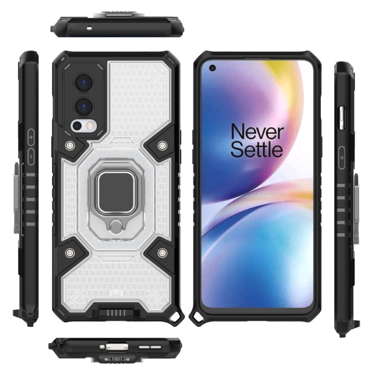 For OnePlus Nord 2 5G Space PC+TPU Shockproof Case with Ring Holder