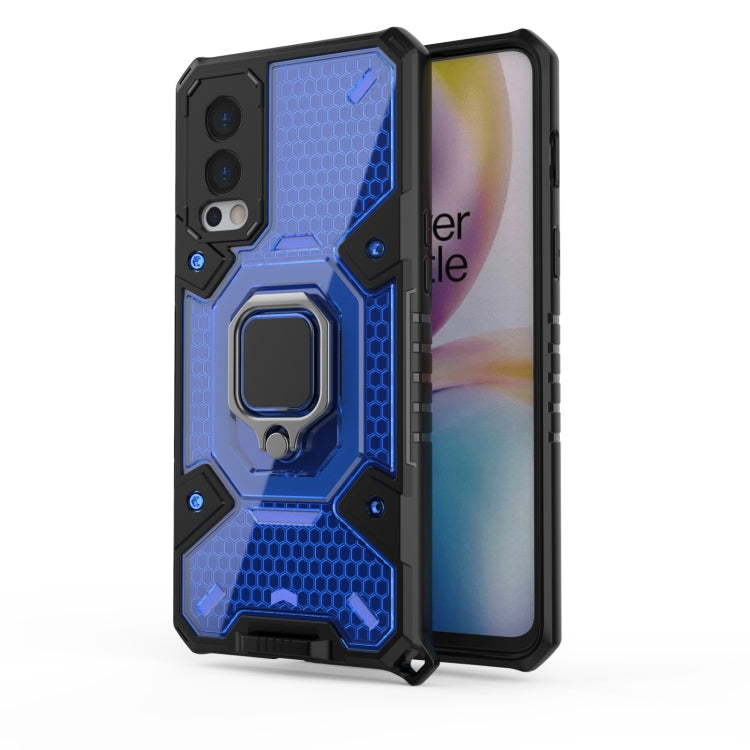 For OnePlus Nord 2 5G Space PC+TPU Shockproof Case with Ring Holder