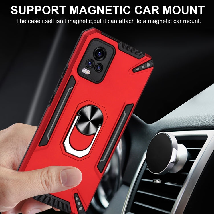 For vivo V20 PC + TPU Protective Case with 360 Degrees Rotatable Ring Holder