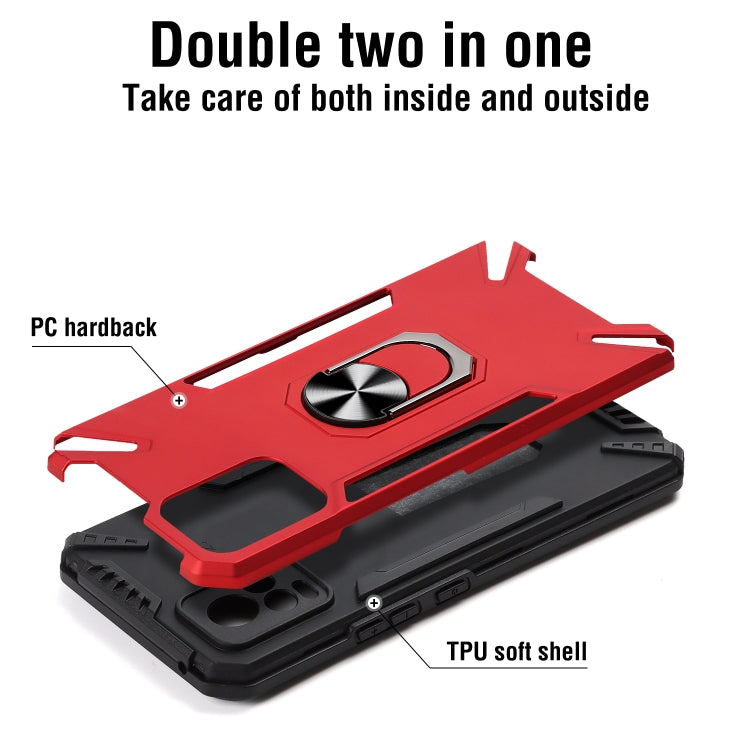 For vivo V20 PC + TPU Protective Case with 360 Degrees Rotatable Ring Holder