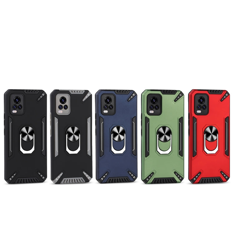 For vivo V20 PC + TPU Protective Case with 360 Degrees Rotatable Ring Holder