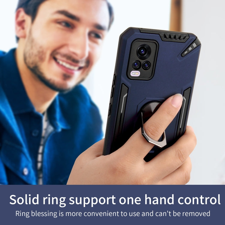 For vivo V20 Pro PC + TPU Protective Case with 360 Degrees Rotatable Ring Holder