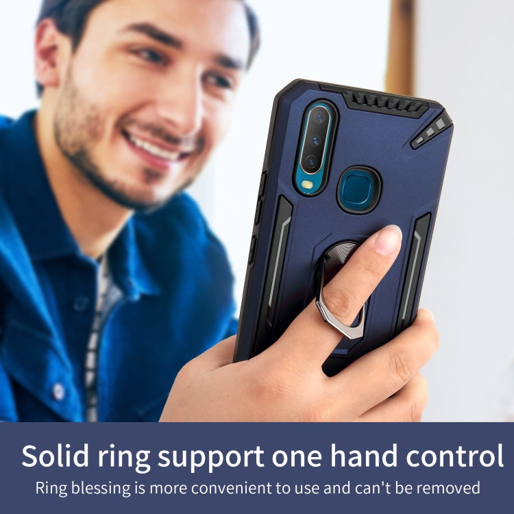 For vivo Y11 / Y12 / Y15 / Y17 PC + TPU Protective Case with 360 Degrees Rotatable Ring Holder