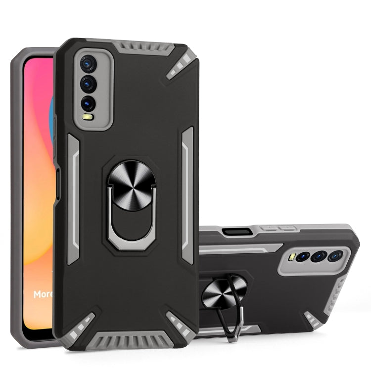 For vivo Y20 PC + TPU Protective Case with 360 Degrees Rotatable Ring Holder