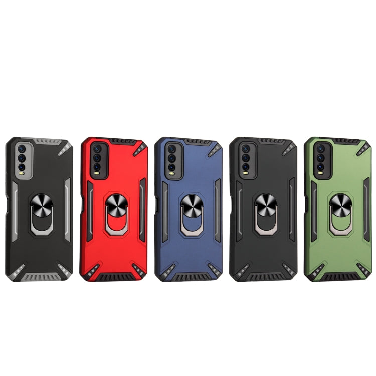 For vivo Y20 PC + TPU Protective Case with 360 Degrees Rotatable Ring Holder