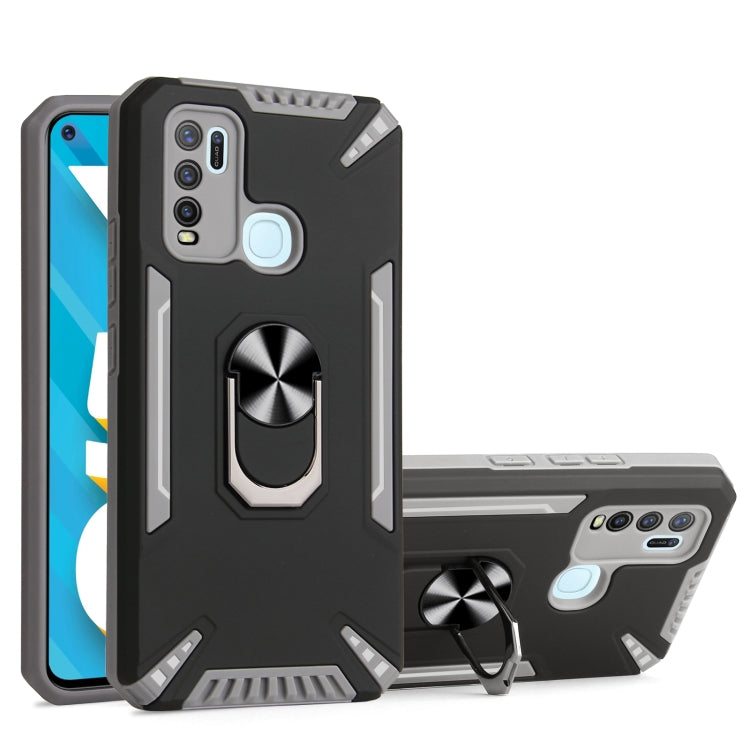 For vivo Y50 PC + TPU Protective Case with 360 Degrees Rotatable Ring Holder