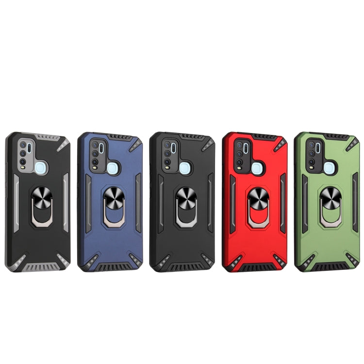 For vivo Y50 PC + TPU Protective Case with 360 Degrees Rotatable Ring Holder