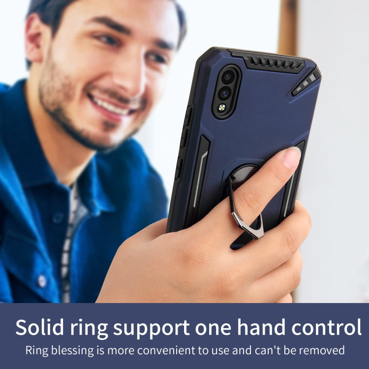 For vivo Y93 PC + TPU Protective Case with 360 Degrees Rotatable Ring Holder