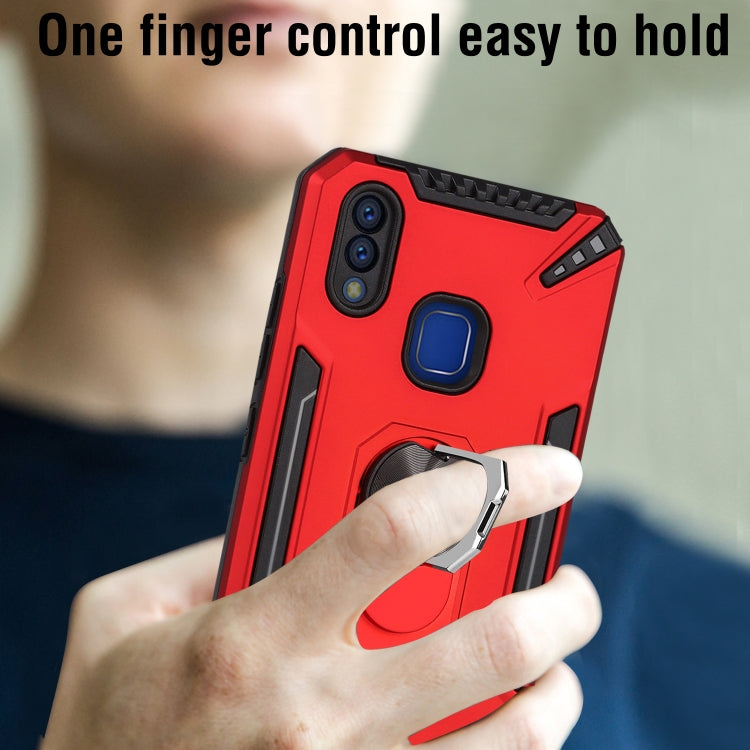 For vivo Y95 / U1 PC + TPU Protective Case with 360 Degrees Rotatable Ring Holder