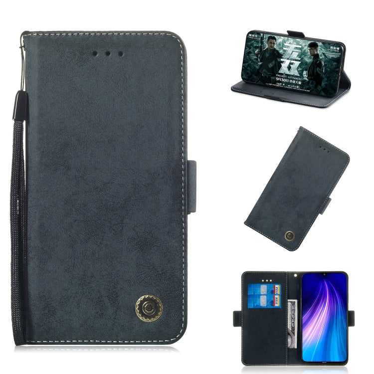 For Xiaomi Redmi Note 8 Retro Horizontal Flip PU Leather Case with Card Slots & Holder