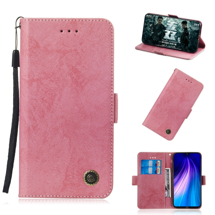 For Xiaomi Redmi Note 8 Retro Horizontal Flip PU Leather Case with Card Slots & Holder