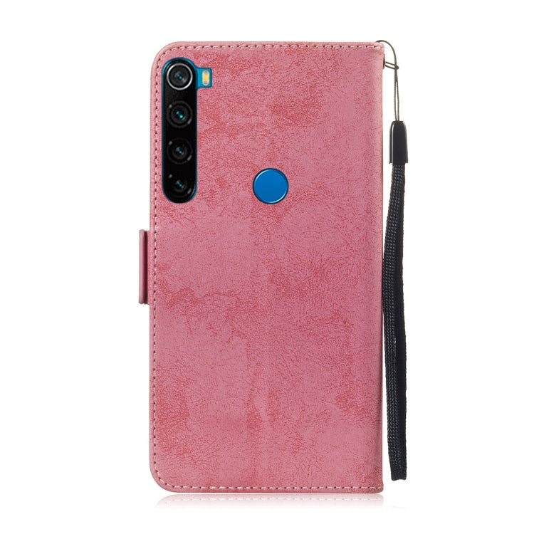 For Xiaomi Redmi Note 8 Retro Horizontal Flip PU Leather Case with Card Slots & Holder