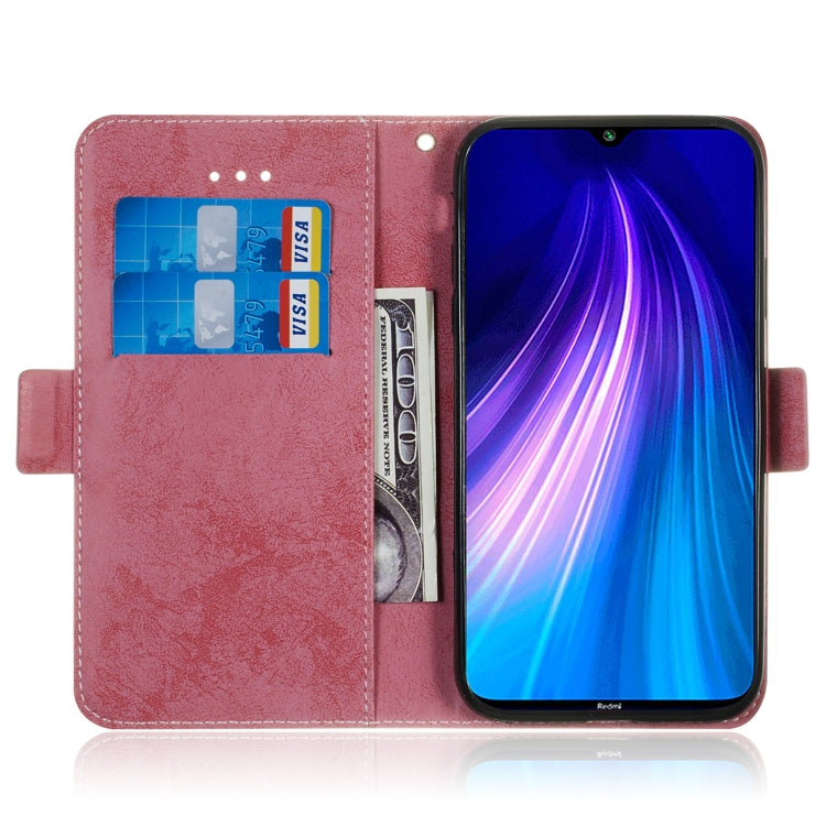 For Xiaomi Redmi Note 8 Retro Horizontal Flip PU Leather Case with Card Slots & Holder