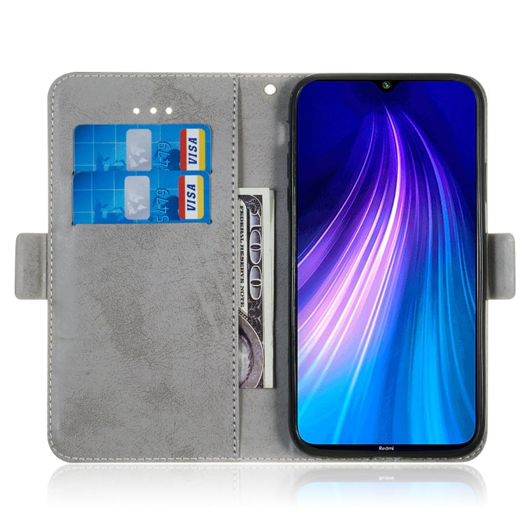 For Xiaomi Redmi Note 8 Retro Horizontal Flip PU Leather Case with Card Slots & Holder