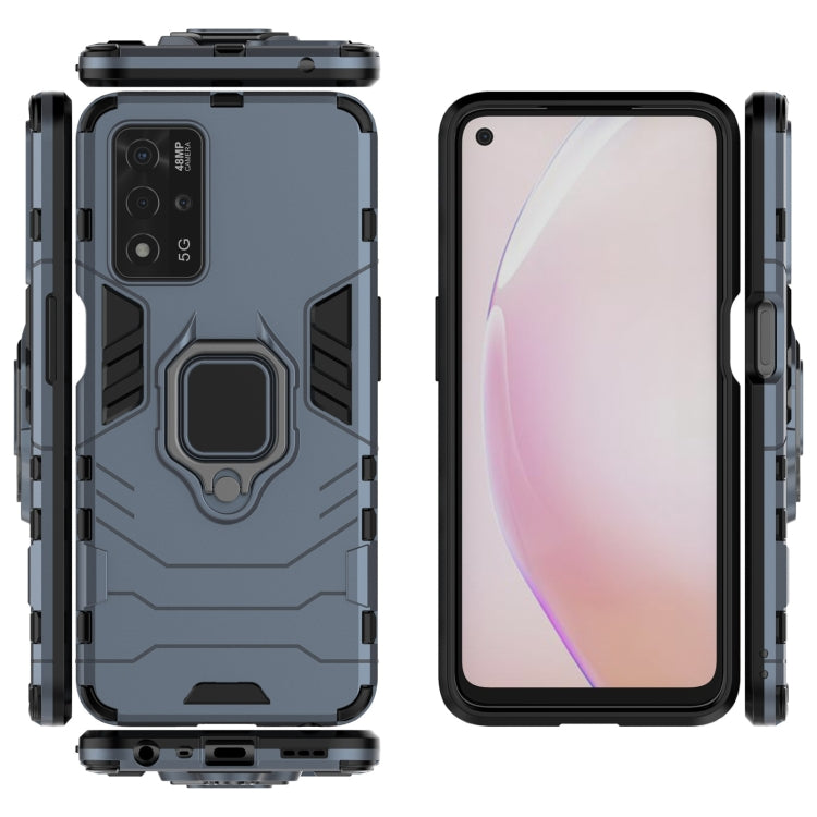 For OPPO A93s 5G Shockproof PC + TPU Protective Case with Magnetic Ring Holder