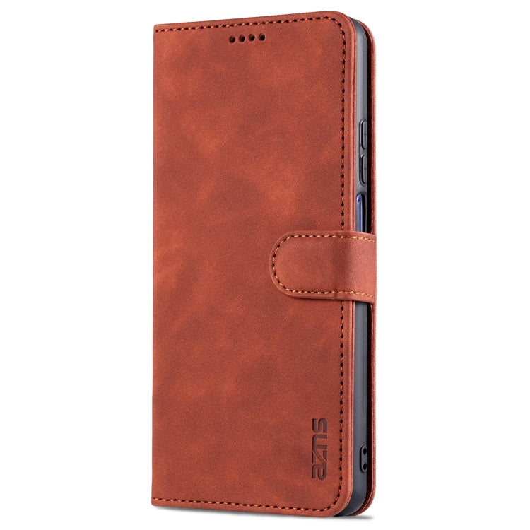 For Xiaomi Redmi Note 9 Pro 5G AZNS Skin Feel Calf Texture Horizontal Flip Leather Case with Card Slots & Holder & Wallet