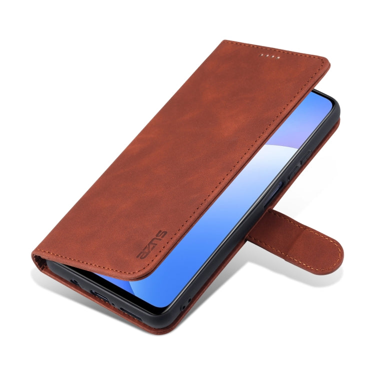 For Xiaomi Redmi Note 9 Pro 5G AZNS Skin Feel Calf Texture Horizontal Flip Leather Case with Card Slots & Holder & Wallet