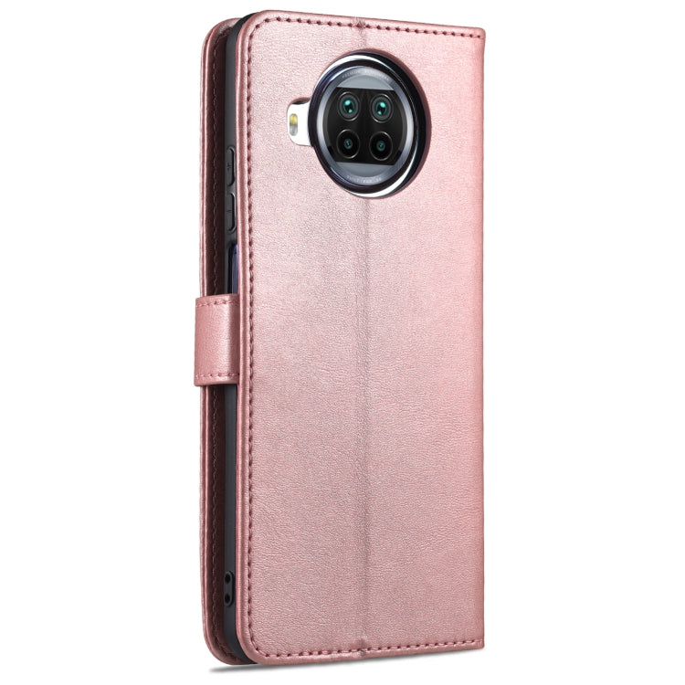 For Xiaomi Redmi Note 9 Pro 5G AZNS Skin Feel Calf Texture Horizontal Flip Leather Case with Card Slots & Holder & Wallet