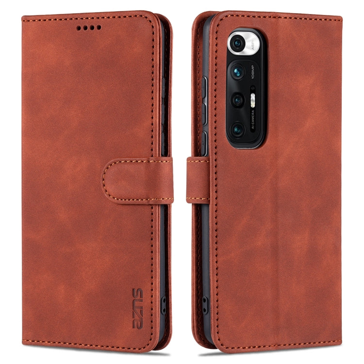 For Xiaomi Mi 10S AZNS Skin Feel Calf Texture Horizontal Flip Leather Case with Card Slots & Holder & Wallet