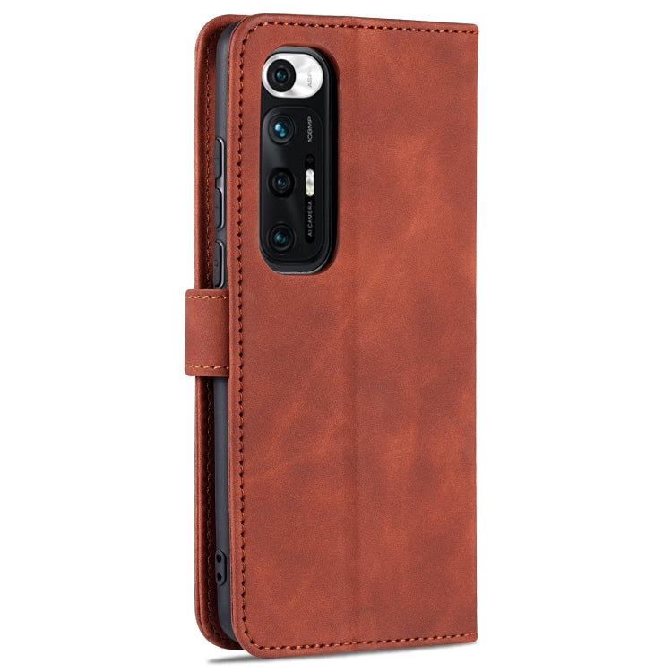 For Xiaomi Mi 10S AZNS Skin Feel Calf Texture Horizontal Flip Leather Case with Card Slots & Holder & Wallet