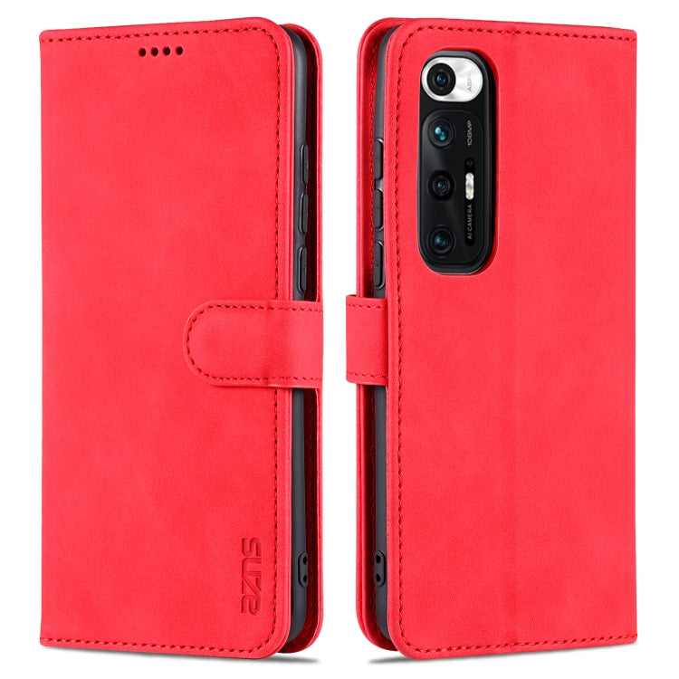 For Xiaomi Mi 10S AZNS Skin Feel Calf Texture Horizontal Flip Leather Case with Card Slots & Holder & Wallet