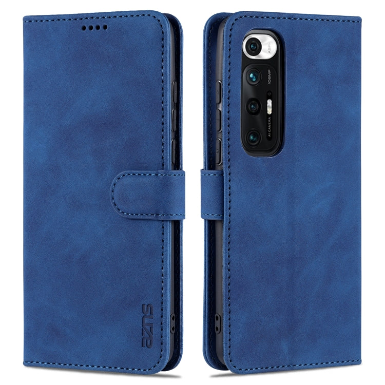 For Xiaomi Mi 10S AZNS Skin Feel Calf Texture Horizontal Flip Leather Case with Card Slots & Holder & Wallet