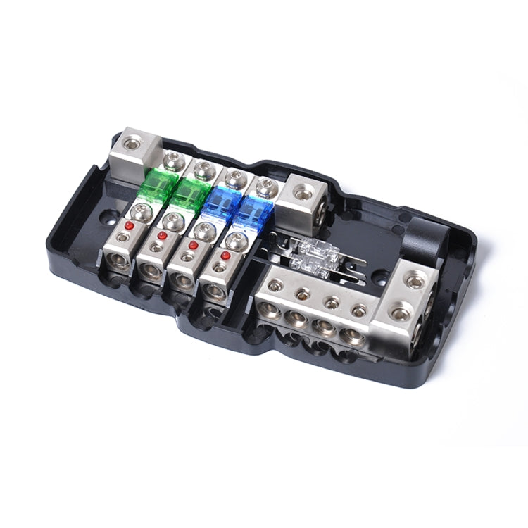 A0529 Multi-functional LED Car Audio Stereo Mini ANL Fuse Box with Wrench