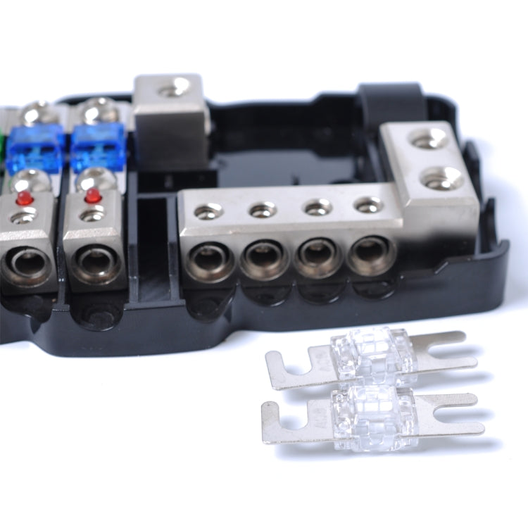 A0529 Multi-functional LED Car Audio Stereo Mini ANL Fuse Box with Wrench