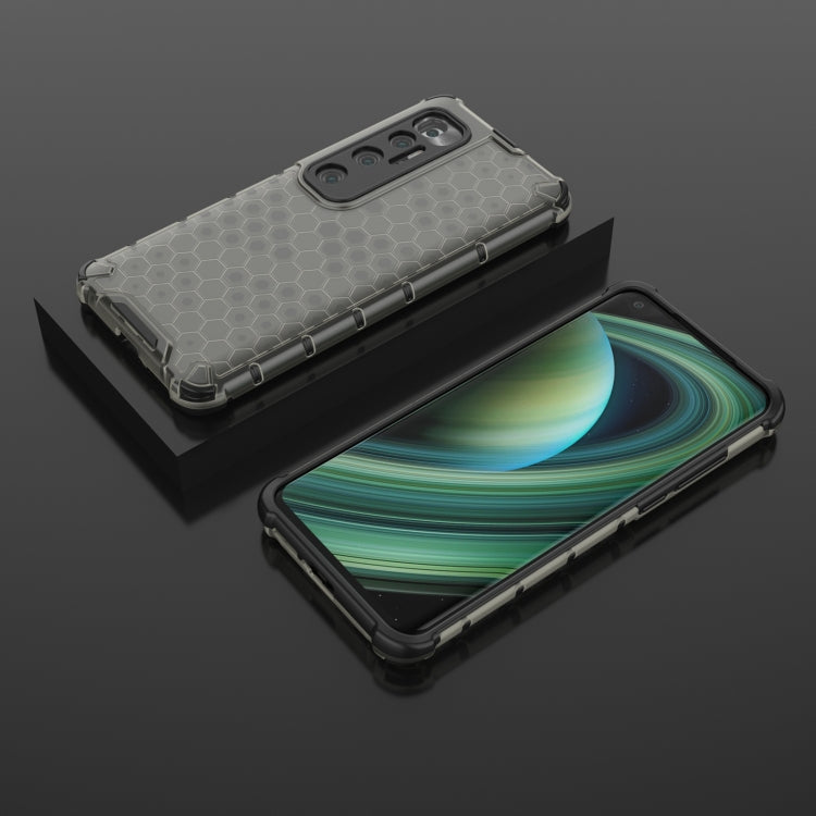For Xiaomi Mi 10 Ultra Shockproof Honeycomb PC + TPU Case with Neck Lanyard