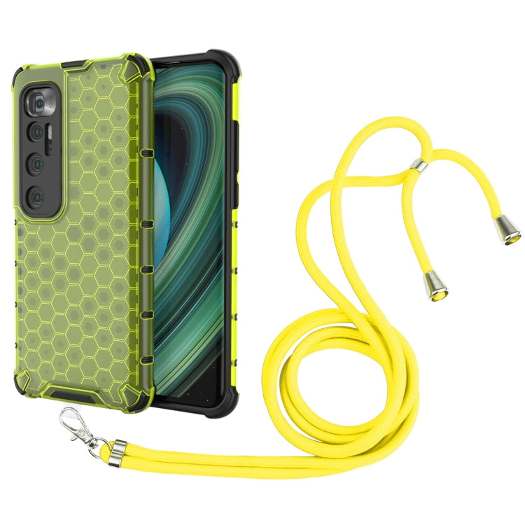 For Xiaomi Mi 10 Ultra Shockproof Honeycomb PC + TPU Case with Neck Lanyard