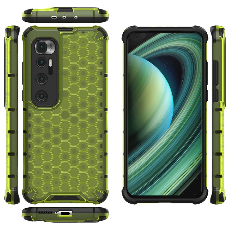 For Xiaomi Mi 10 Ultra Shockproof Honeycomb PC + TPU Case with Neck Lanyard