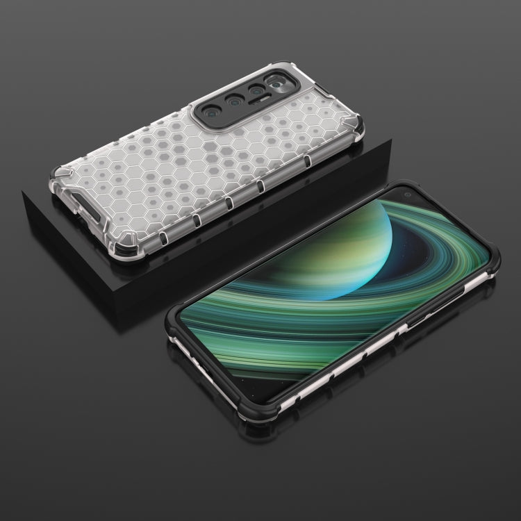 For Xiaomi Mi 10 Ultra Shockproof Honeycomb PC + TPU Case with Neck Lanyard