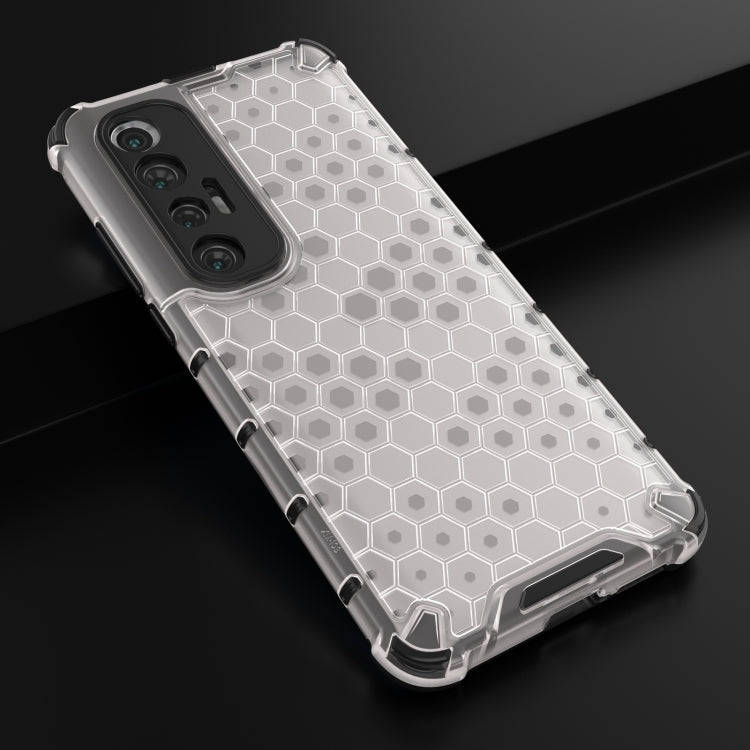 For Xiaomi Mi 10S Shockproof Honeycomb PC + TPU Case with Neck Lanyard