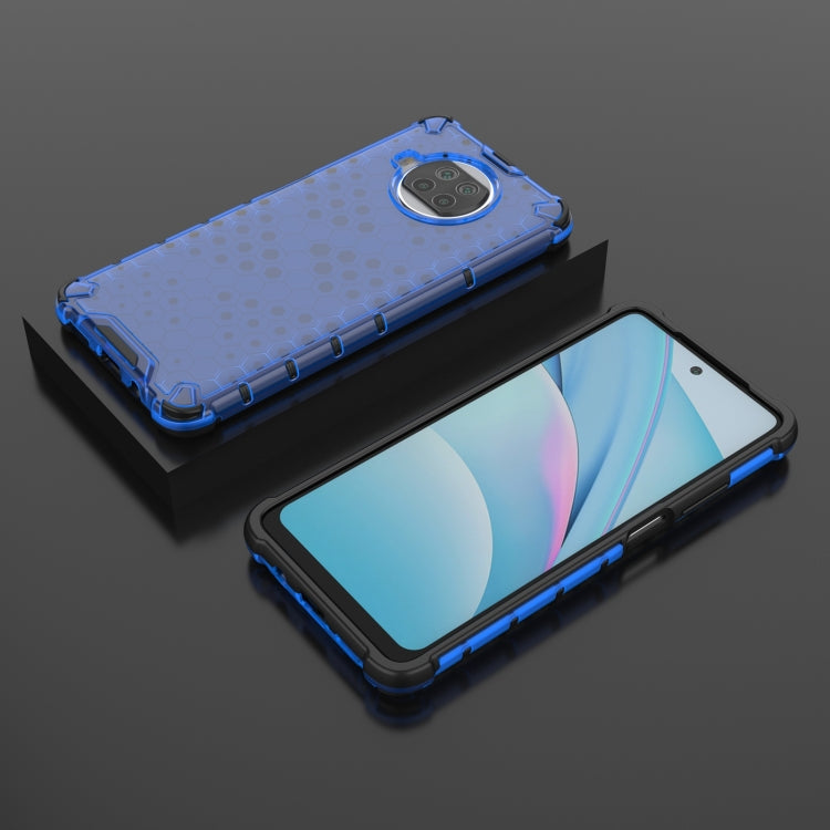 For Xiaomi Mi 10T Lite 5G Shockproof Honeycomb PC + TPU Case with Neck Lanyard