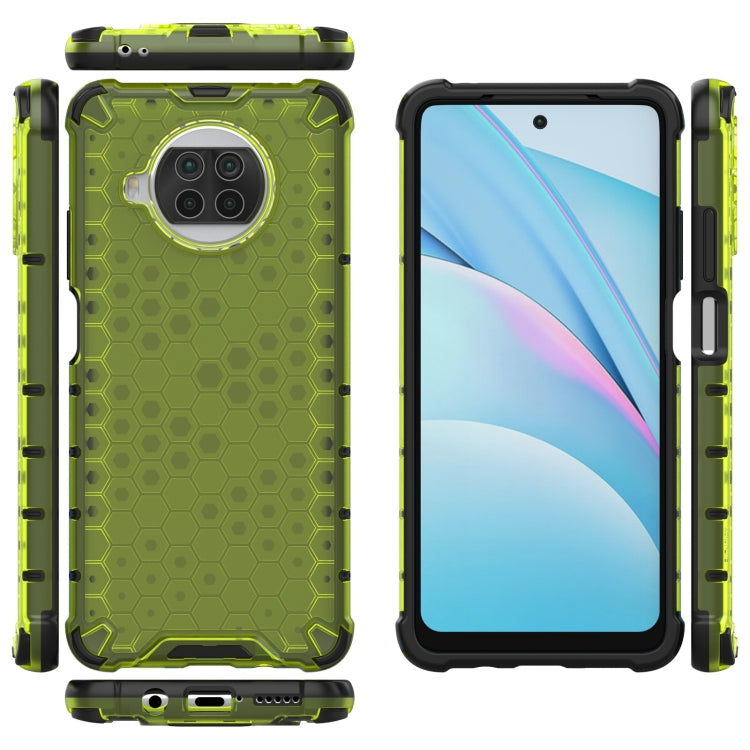 For Xiaomi Mi 10T Lite 5G Shockproof Honeycomb PC + TPU Case with Neck Lanyard