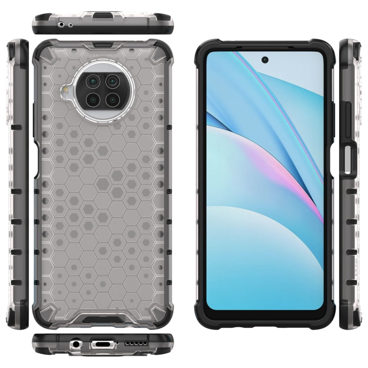 For Xiaomi Mi 10T Lite 5G Shockproof Honeycomb PC + TPU Case with Neck Lanyard