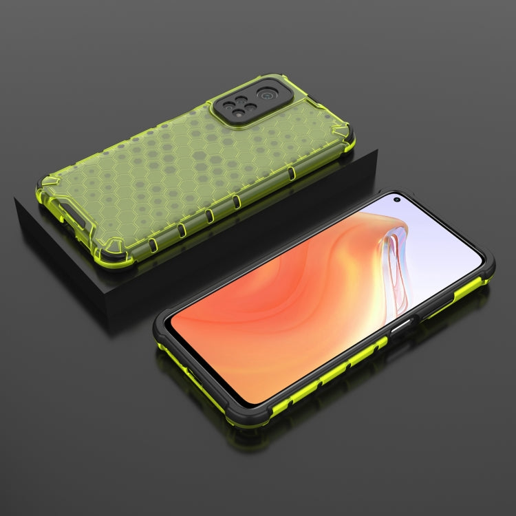 For Xiaomi Mi 10T / 10T Pro Shockproof Honeycomb PC + TPU Case with Neck Lanyard